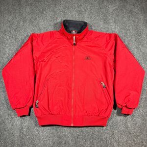 White Bear Clothing Co Three Season Jacket Mens Size L Red Fleece Lined
